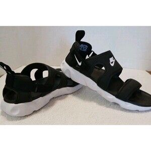 Nike Owaysis Womens Black/White Sandals CK9283-002 Size 8 Adjustable Strap